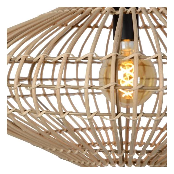 Lucide MAGALI - Pendant light - Ø 56 cm - 1xE27 - Natural - detail 4